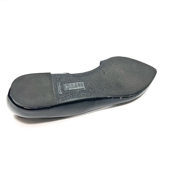 Vintage Y2K deadstock black vegan patent leather pointed toe ballet flats - Picture 8 of 8